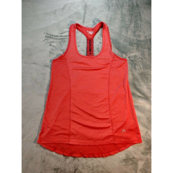 HEAD Ladies Active Tops Pair Sm & Xsm Pink Coral Tank Racer Back - Picture 6 of 12